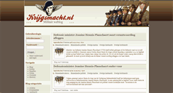 Desktop Screenshot of krijgsmacht.nl
