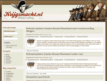 Tablet Screenshot of krijgsmacht.nl
